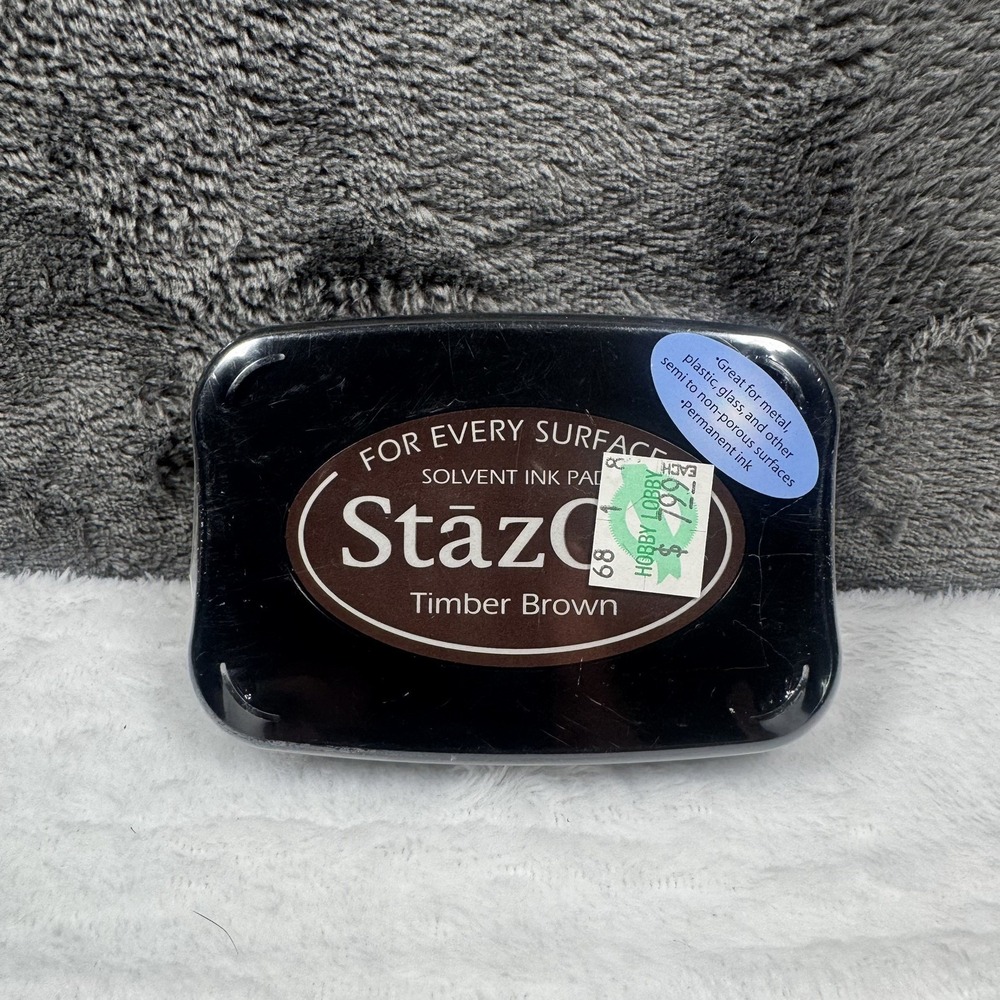 Tsukineko StazOn Solvent Based Ink Pad Timber Brown SZ-41 New